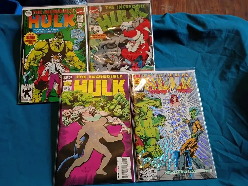 Incredible Hulk Lot Of 4 Vf/NM #425 Marvel Comics #378,393,400,425 Mini Keys
